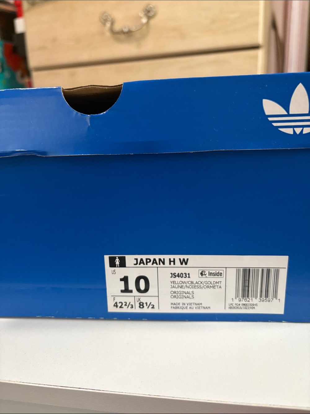Adidas Japan H W Yellow and Black Hightop sneakers
